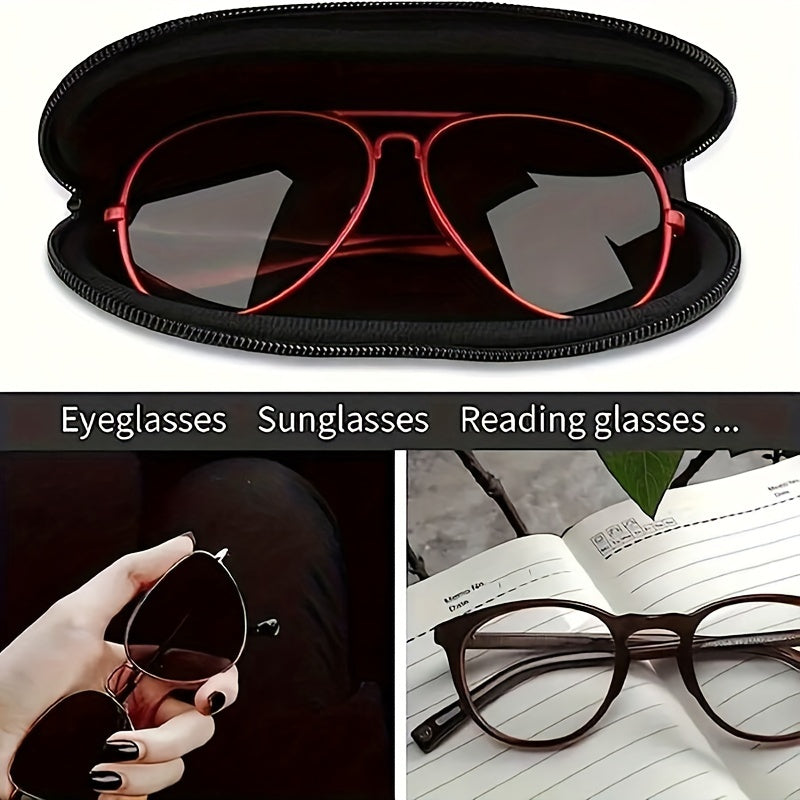 Mustahkam Neoprene Ko'zoynak Qutisi Itning Poyasi Izlari Dizayni - Sayohat va Sport uchun Ideal - Erkaklar va Ayollar uchun Mos