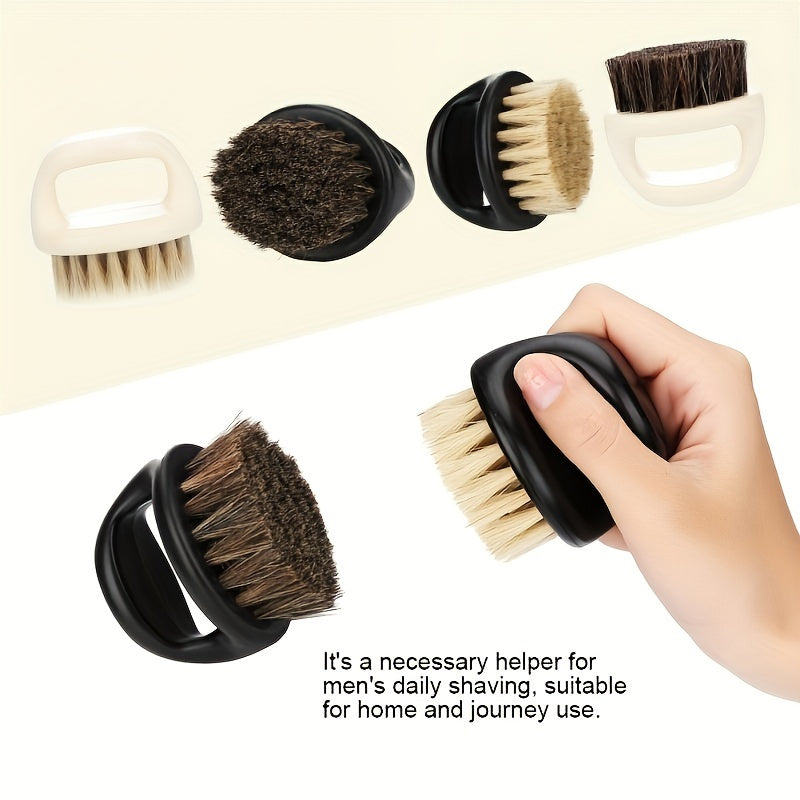 Мужской набор для бороды с щеткой и бритвой для укладки и полотенце для волос