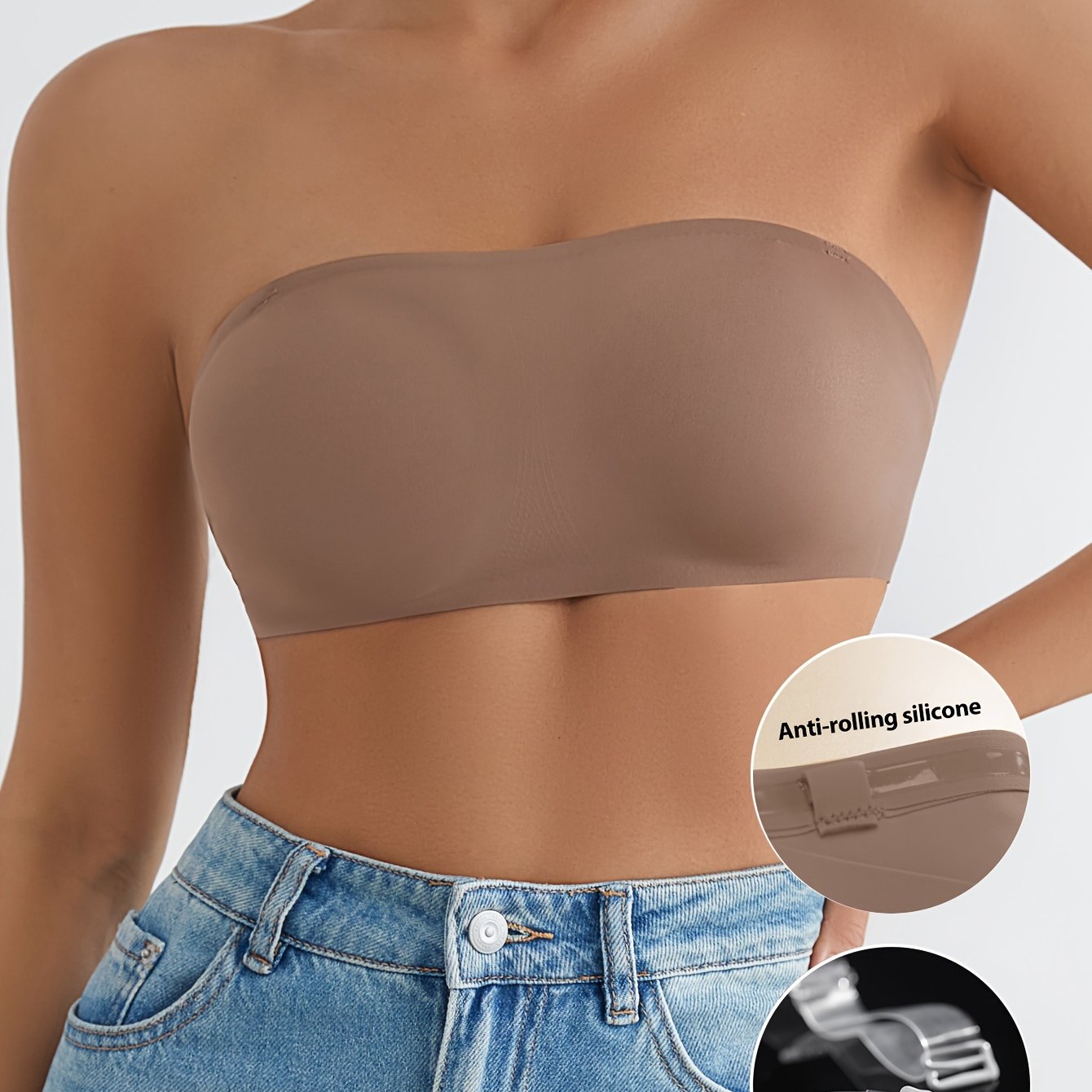 Women’s Seamless Strapless Bandeau and Cozy Everyday Bra