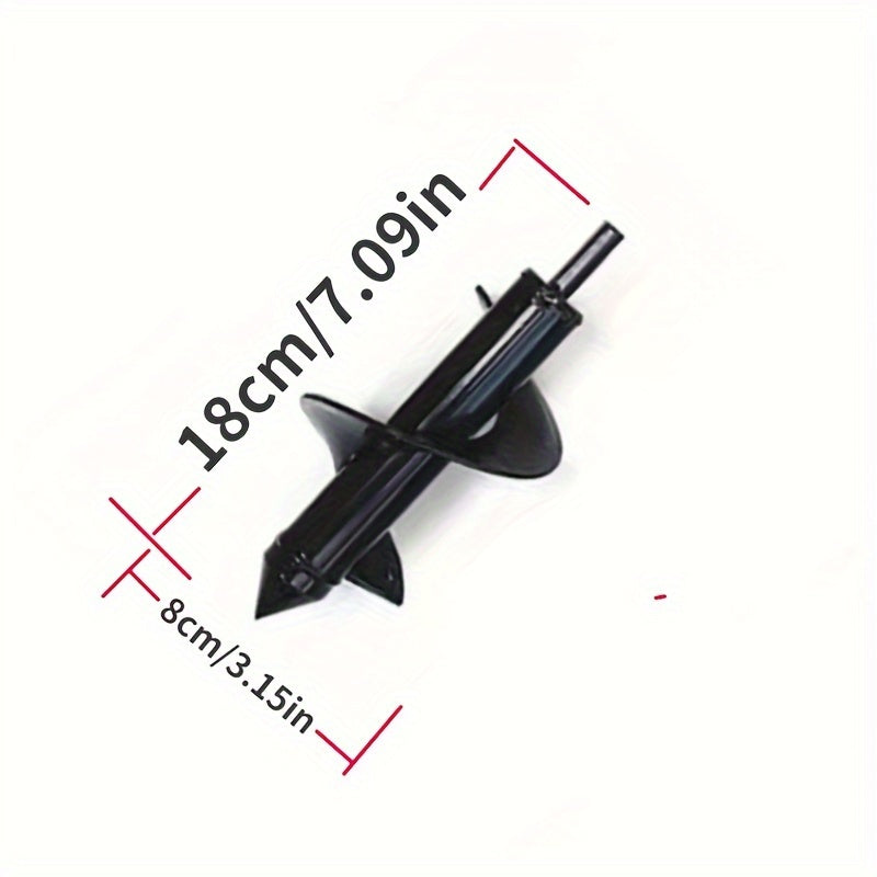 Heavy-Duty Metal Auger Drill Bit for Planting 3/8-Inch Hex Shank Garden Tool