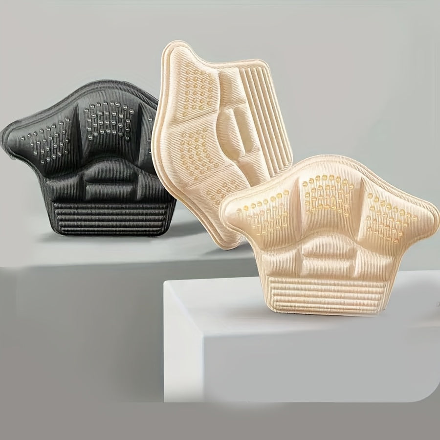 2 Pack Black Memory Foam Heel Cushion Inserts Anti-Slip Comfort for Shoes