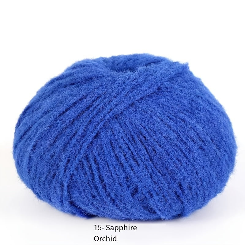 Soft Velvet Yarn Roll 40g Mixed Color Nylon for Knitting Dolls Scarves Blankets
