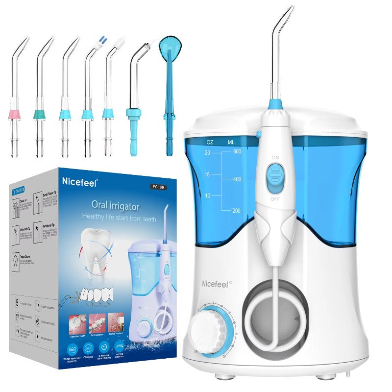 Electric Water Flosser for Teeth Braces 600ml Large Capacity 7 Jets Digital Display
