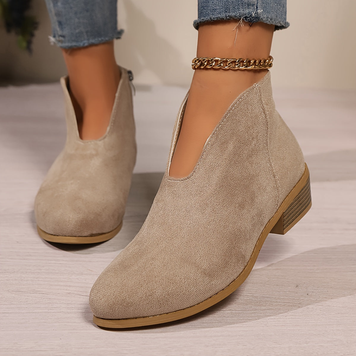 Женские ботинки на щиколотке с леопардовым принтом, массивная подошва, средний каблук, молния, кожа