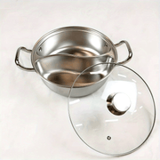 Stainless Steel Chinese Hot Pot Set with Double-Flavor and Magnetic Stove Compatibility