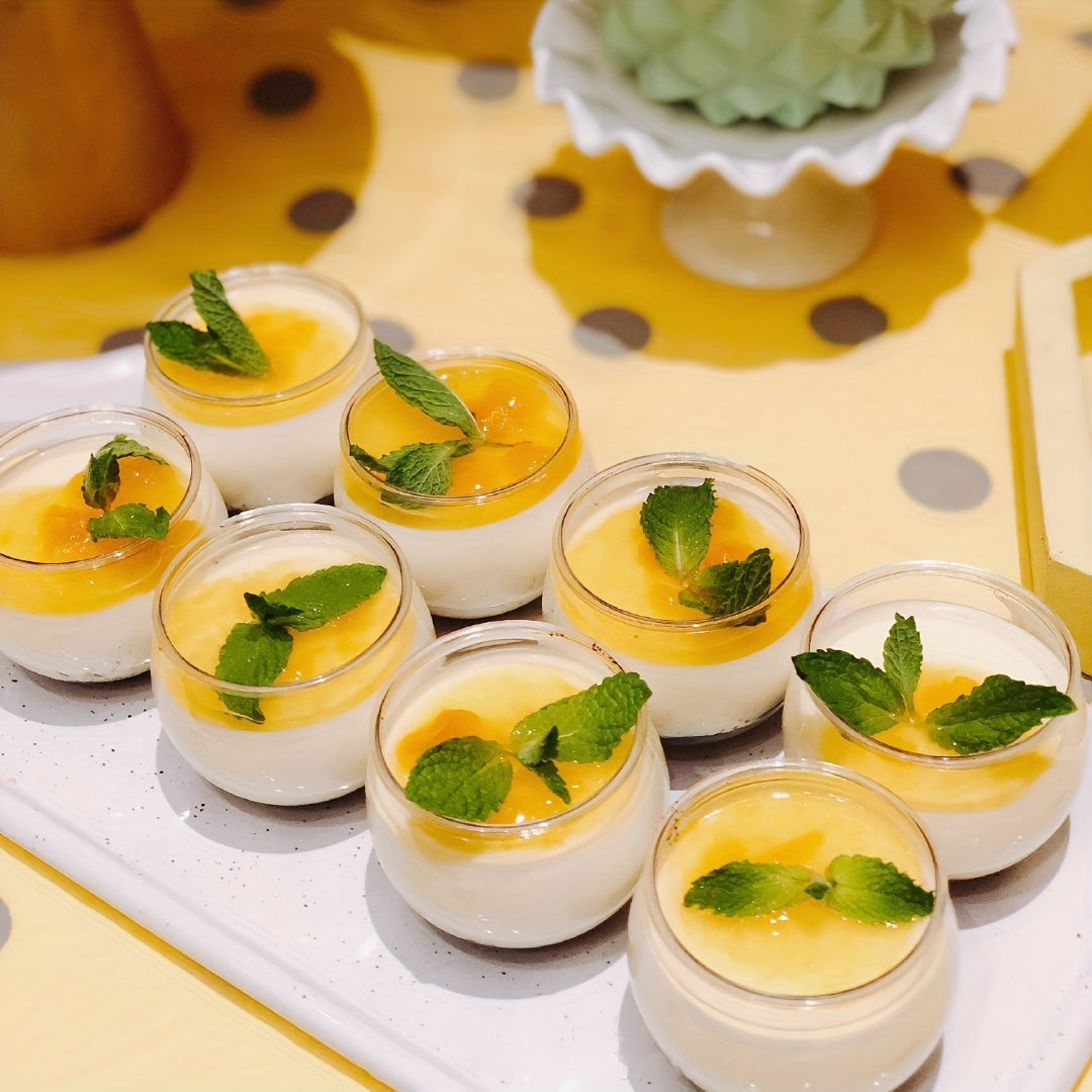 Pack of 20 Clear Mini Dessert Cups Disposable Round Appetizer Bowls for Parties