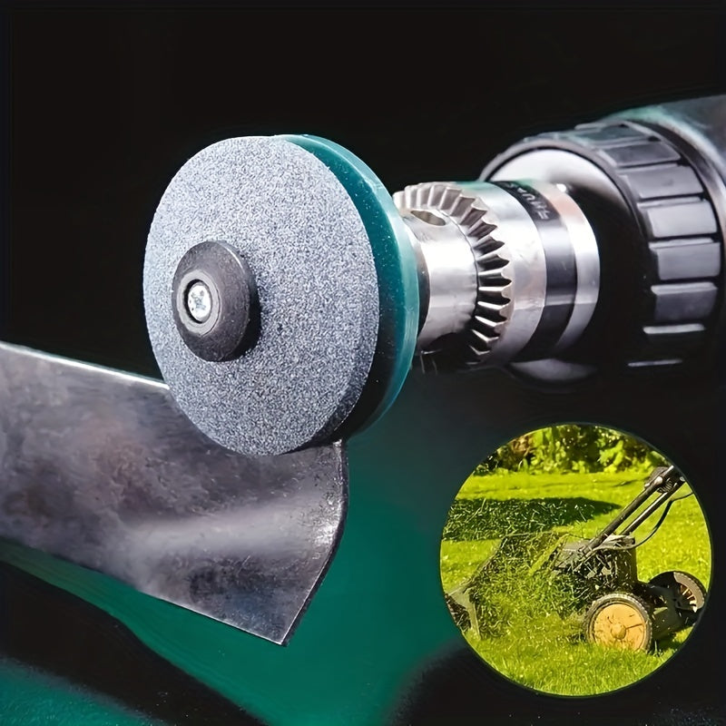 Lawn Mower Blade Sharpener For Power Drill Hand Drill Durable Steel