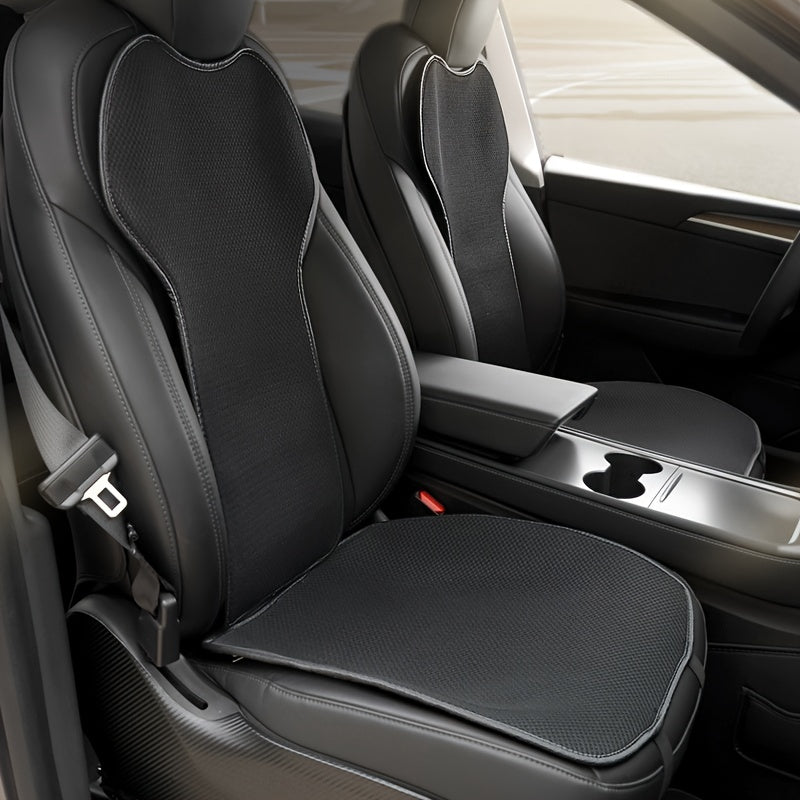 Универсальный набор подушек из вискозы для передних и задних сидений автомобиля противоскользящий дышащий