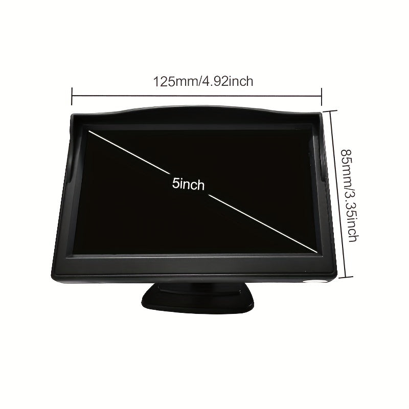 Car Rear-View Monitor 12.7cm Night Vision Camera for Child Seat Viewing