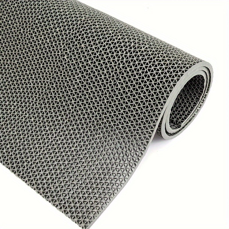 PVC Bath and Shower Safety Mat Waterproof Anti-Slip Geometric Design Easy to Clean
