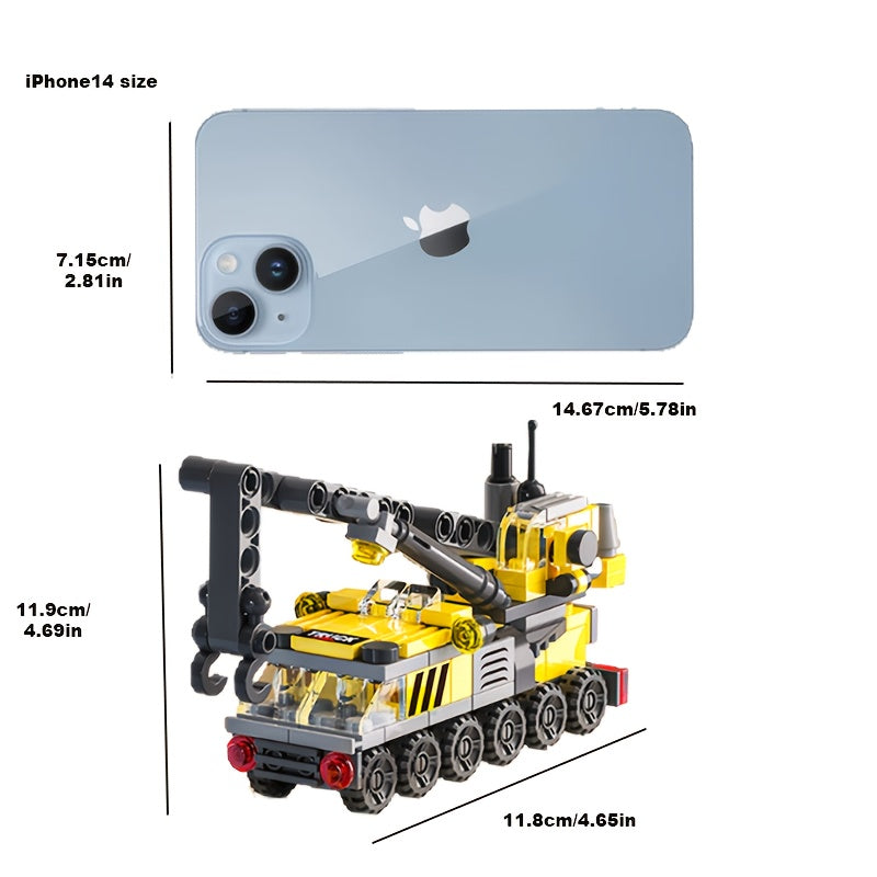 142-деталей Городской инженерный пазл-конструктор для детей Желтый