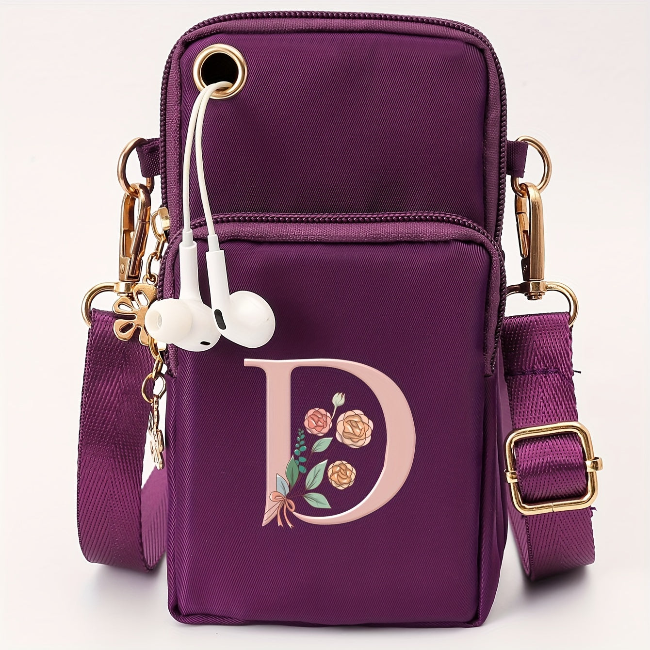 Ayollar uchun kichik yelka sumkasi, gul naqshli, kundalik ko‘p funksiyali crossbody sumka, kichik qo‘l sumkasi