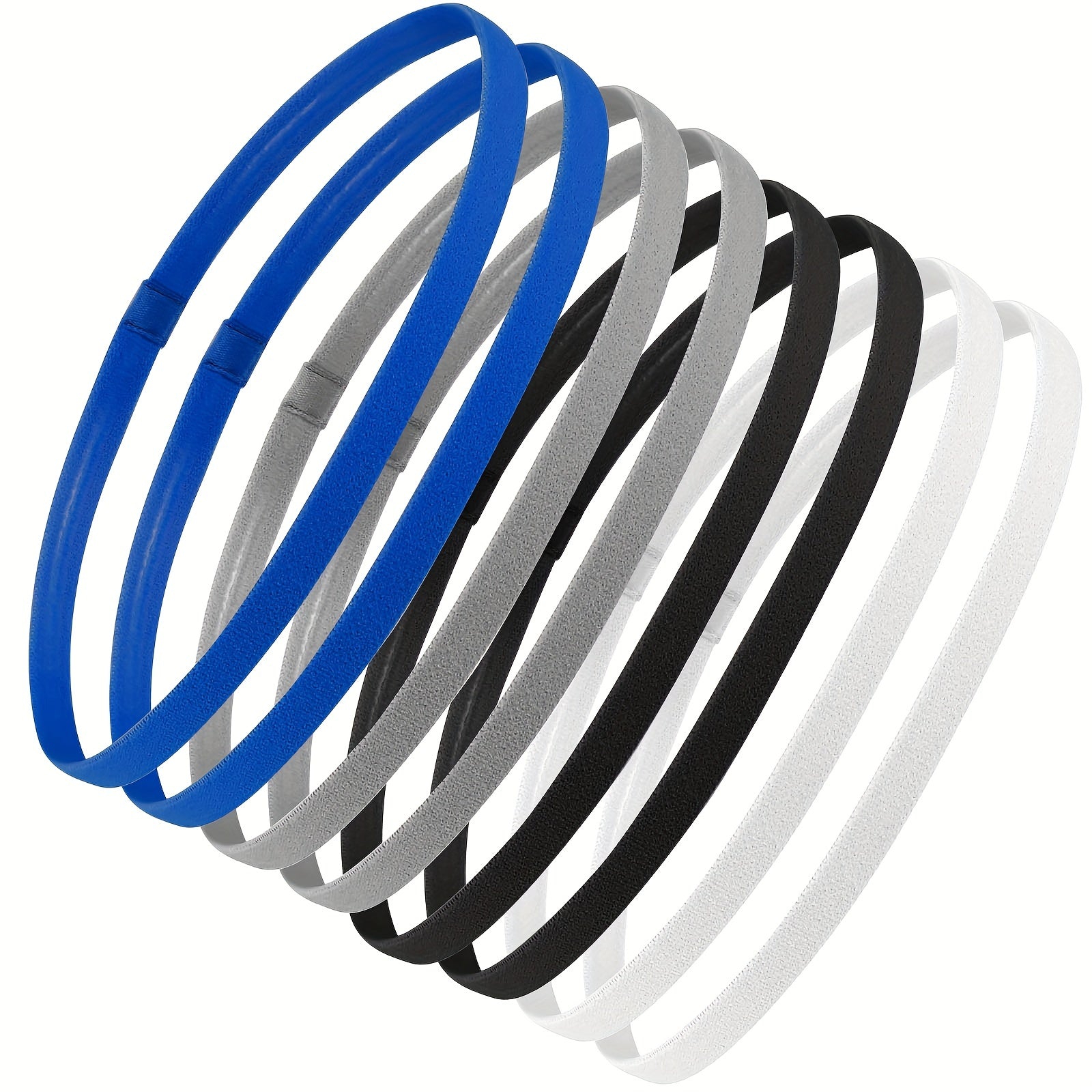 8 Men's Detachable Sport Headbands for Football Soccer Basketball Running Yoga