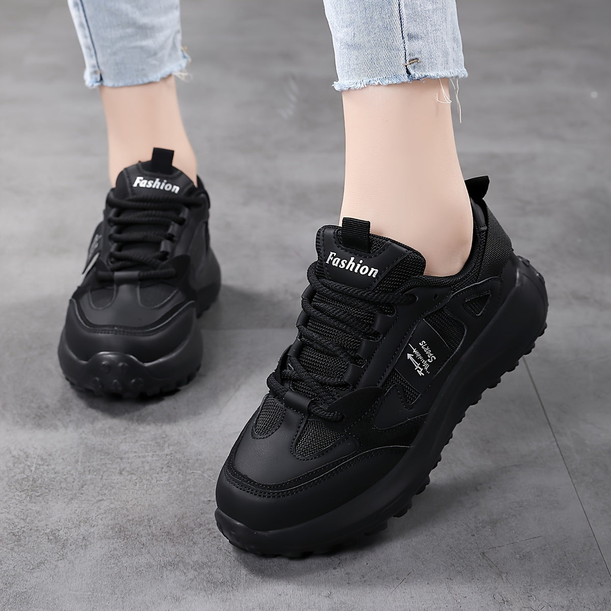 Women's Beige Mesh Casual Running Shoes with Support and Non-Slip Sole