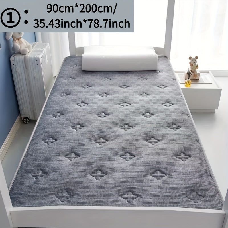 Foldable Mattress with Memory Foam Latex Layer Breathable Non-Slip Mat