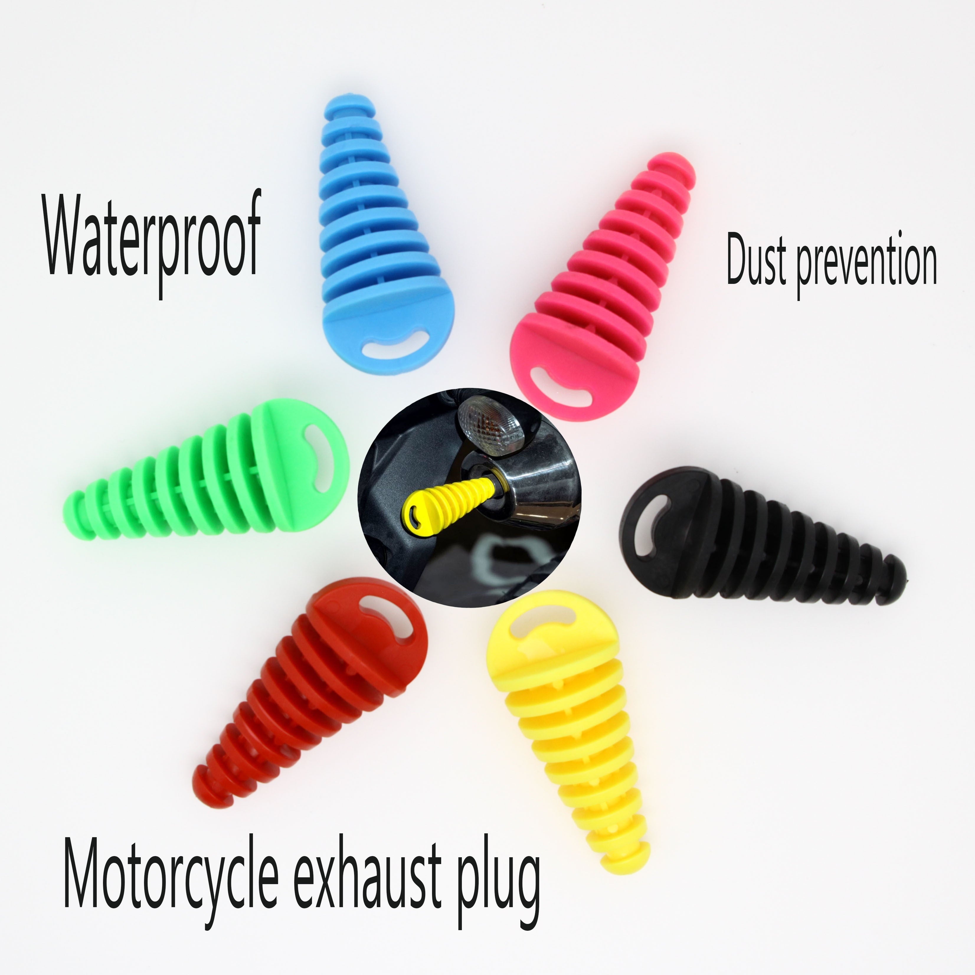 Off-Road Motorcycle Waterproof Rubber Plug Dustproof Car Wash Accessory