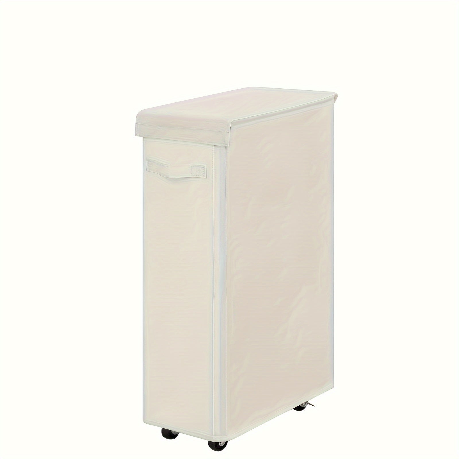 Cesta de lavandería de tela con ruedas 65L, cesta plegable portátil para baño, dormitorio, hogar