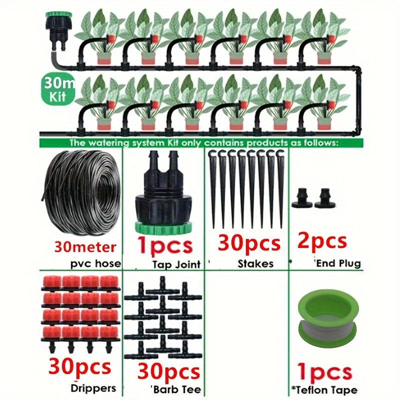 124-tilpish sug‘orish to‘plami, 30m shlang bilan bog‘langan bog‘, issiqxona, maysazor, hovli uchun