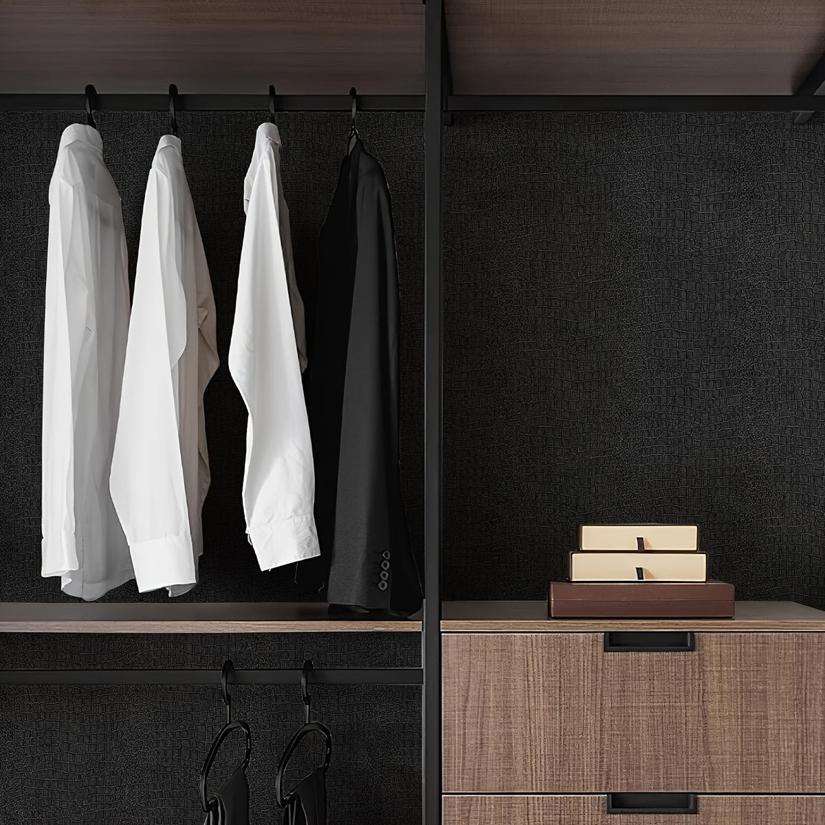 Crocodile Pattern Self-Adhesive Waterproof Wallpaper Thick Detachable DIY Room Decor