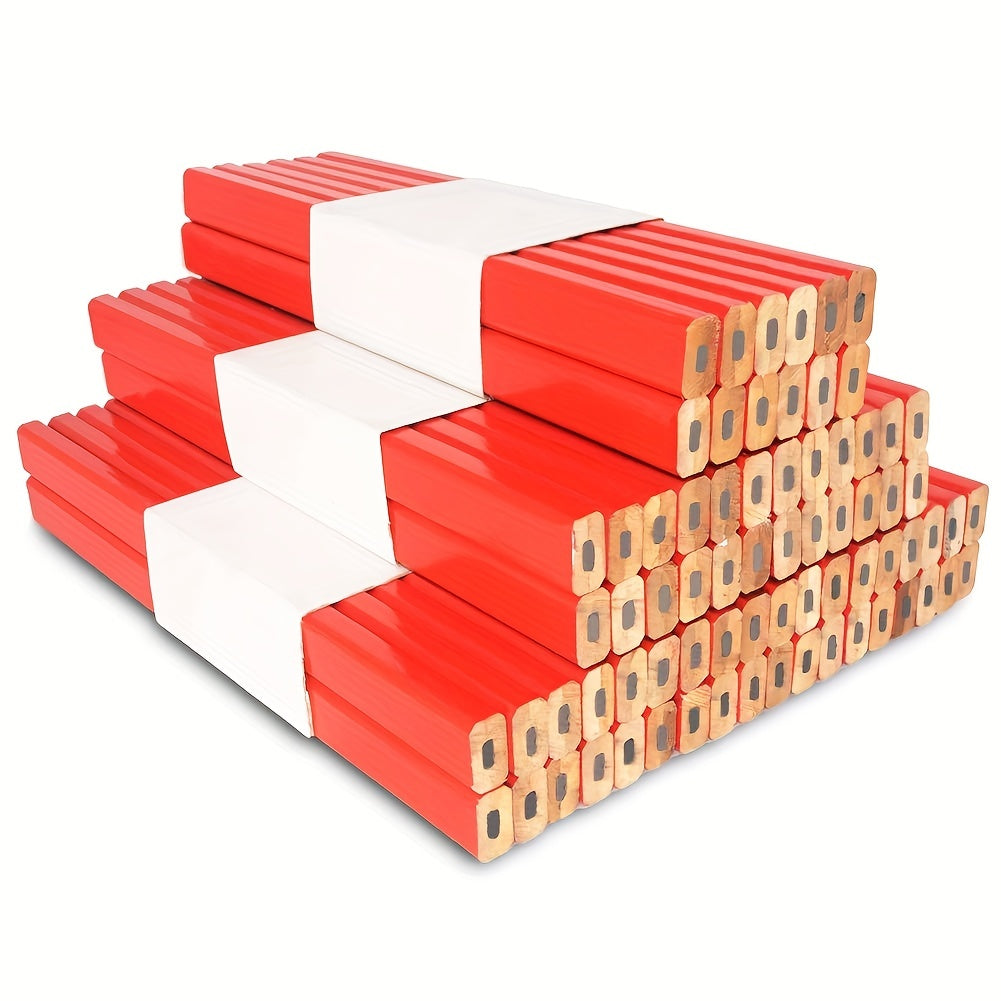 Yog'och ishlash uchun qalamlar 10/20 ta, qora, sakkizburchak, ustaga belgilash qalamlari