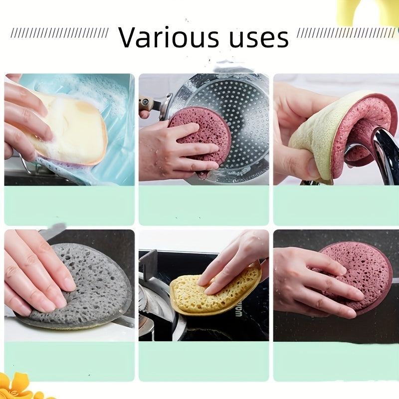 5 ta ko'p maqsadli sehrli gubkalar to'plami - oshxona va hammomda tozalash uchun yuqori zichlikdagi ko'pik bilan ikki tomonlama, dog'larni olib tashlash uchun ideal