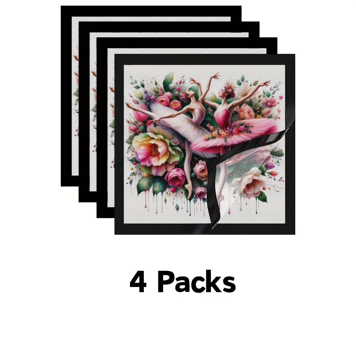 Diamond Painting Frames Set PVC Magnetic Self-Adhesive Wall Display for Diamond Art Photos Posters