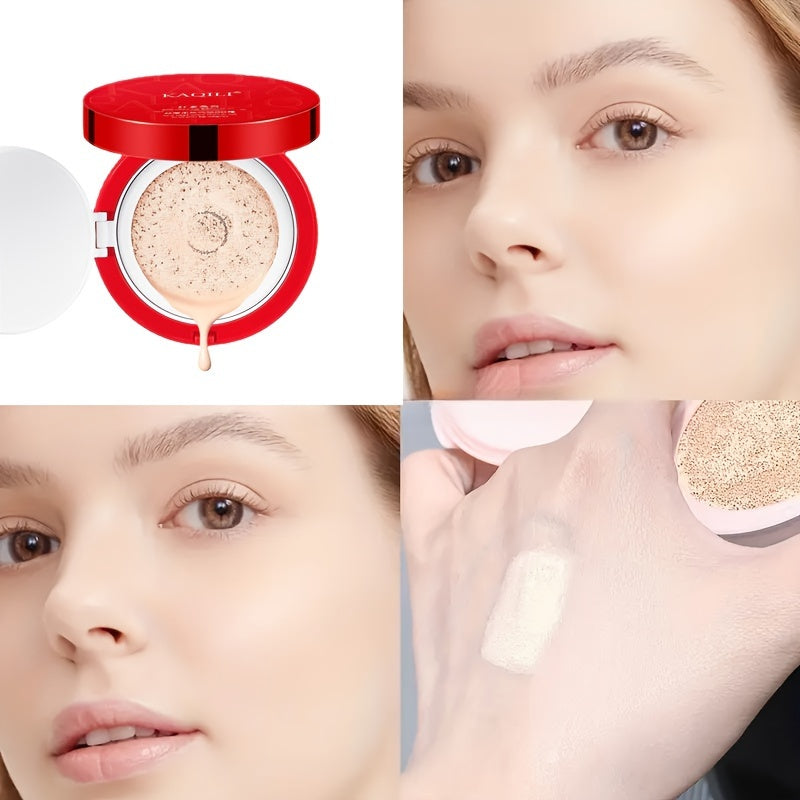 1 dona Ginseng Air Cushion Foundation barcha teri turlari uchun, namlantiruvchi makiyaj, concealer BB kremi va tabiiy tugatish bilan, 14 fevral va tug'ilgan kunlar uchun mukammal sovg'a.