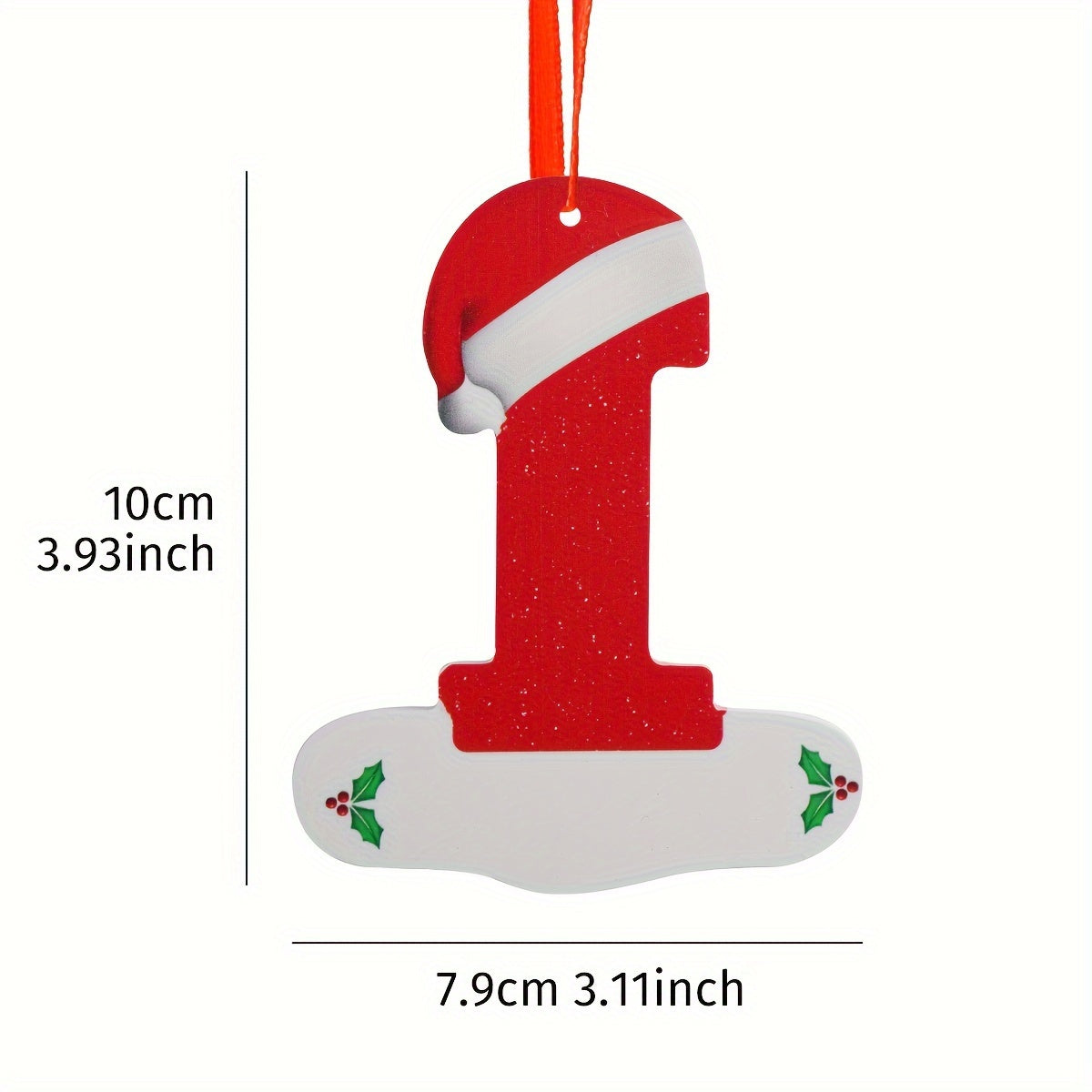 Yil boshiga mo'ljallangan qorli o'rgimchak materialidan iborat Rojdestvo alifbosining taqinchoq to'plami