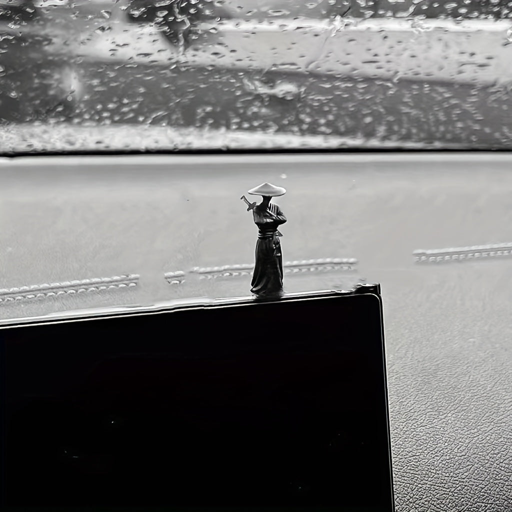 6pcs Car Interior Decoration Accessories Center Console Stickers for Daily Use