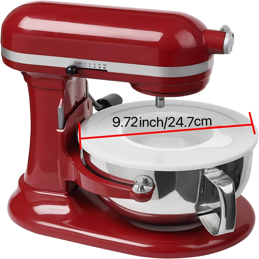 1 та бўлак учун шаффоф қопқоқ, 5.5-6 кварт аралаш қўлламалари бўлган ошхона миксерларига мос келади. Бу вертикал аралаш қўлламаси қопқоқи ингридиентларнинг чиқиб кетишини олдини олади ва машинада ювиш учун хавфсиз.