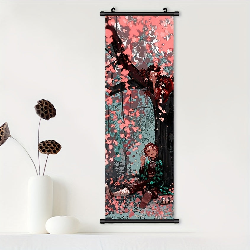 Plastic Canvas Wall Art Featuring Slayer Anime Cartoon Poster for Home Office Bar Decor