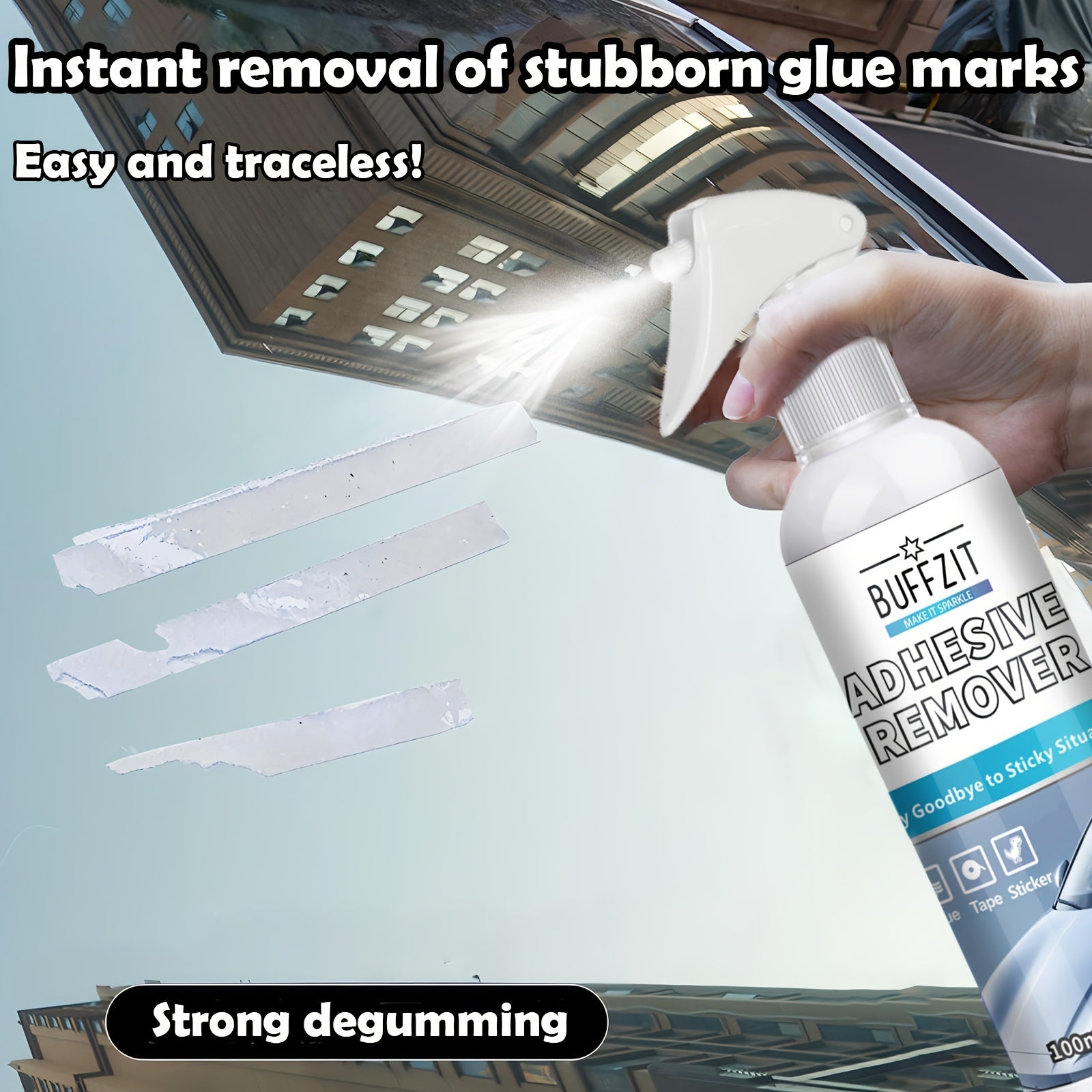 Adhesive Glue Remover Spray Extra Strength Sticker Residue Remover 3.4Oz