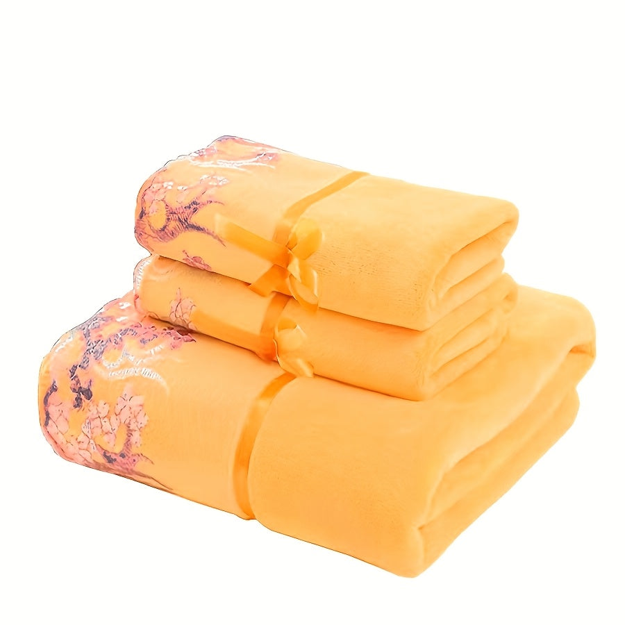 ZZBZZ Luks Mikrofiber Dantelli Sochiq - Uy hammomining zaruriy buyumlari uchun juda yumshoq, teriga do'st qo'l va hammom sochiqi, nozik qulflangan chet bilan.