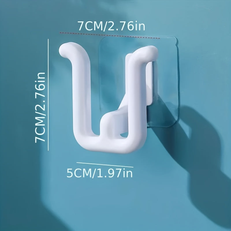 Wall-Mounted Plastic Shoe Rack Space-Saving Easy Install Non-Perforated Slipper Holder