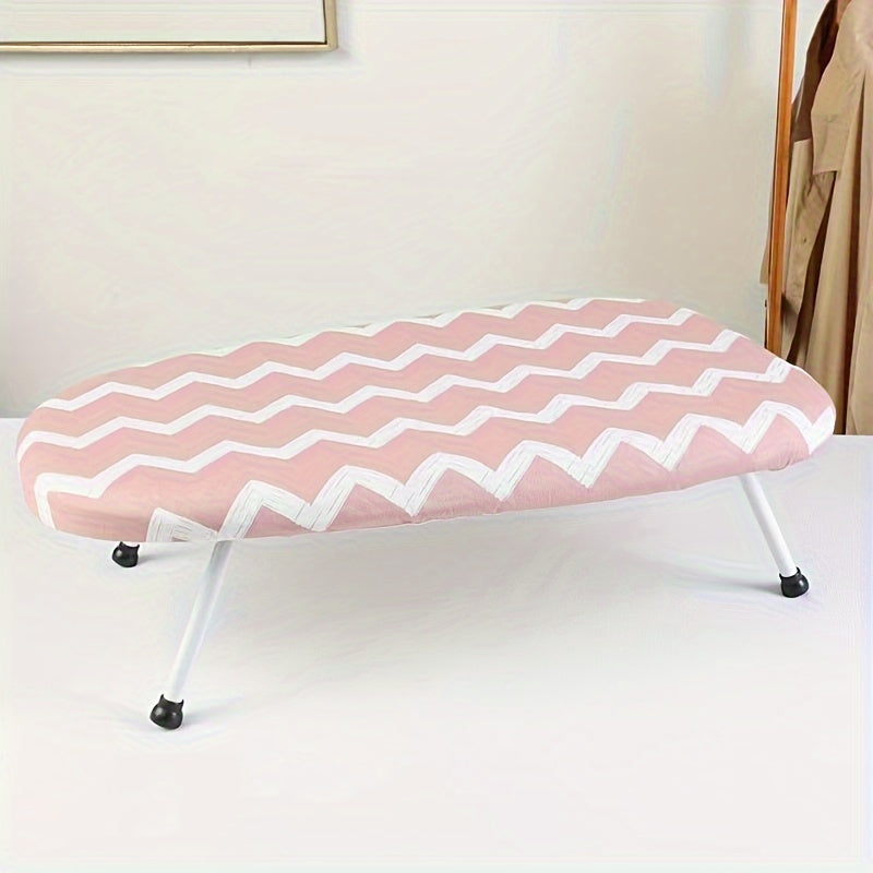Compact Folding Ironing Board White Stainless Steel Plastic Space-Saving Easy Storage