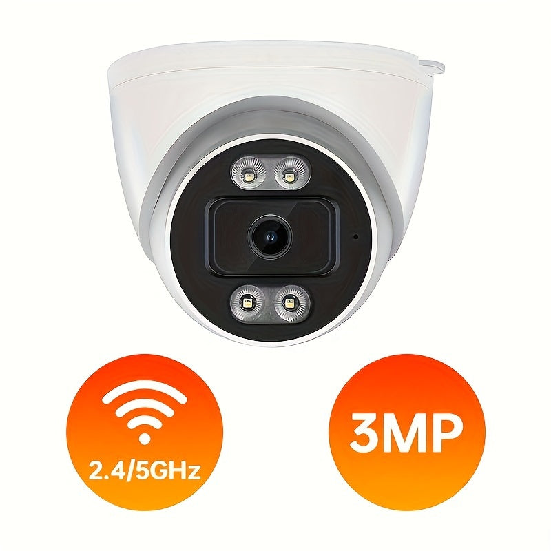 Dome Xavfsizlik Kamerasi HD WiFi Kechqurun Ko‘rish Ikki tomonlama Audio AI Aniqlash Ichki Tashqi