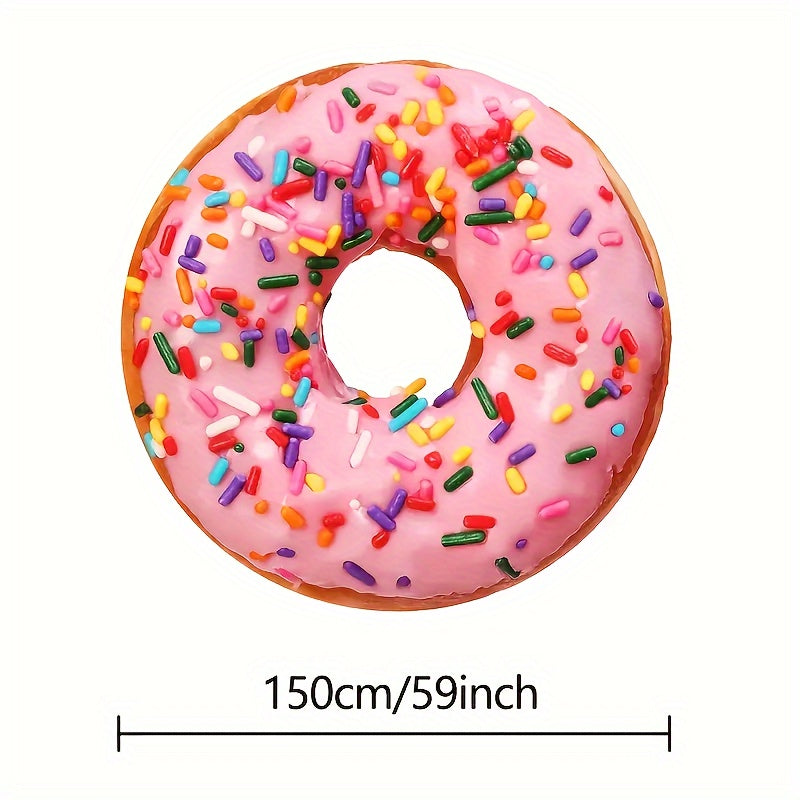 Hilarious Food Print Round Blanket for Couch, Travel, and Gift