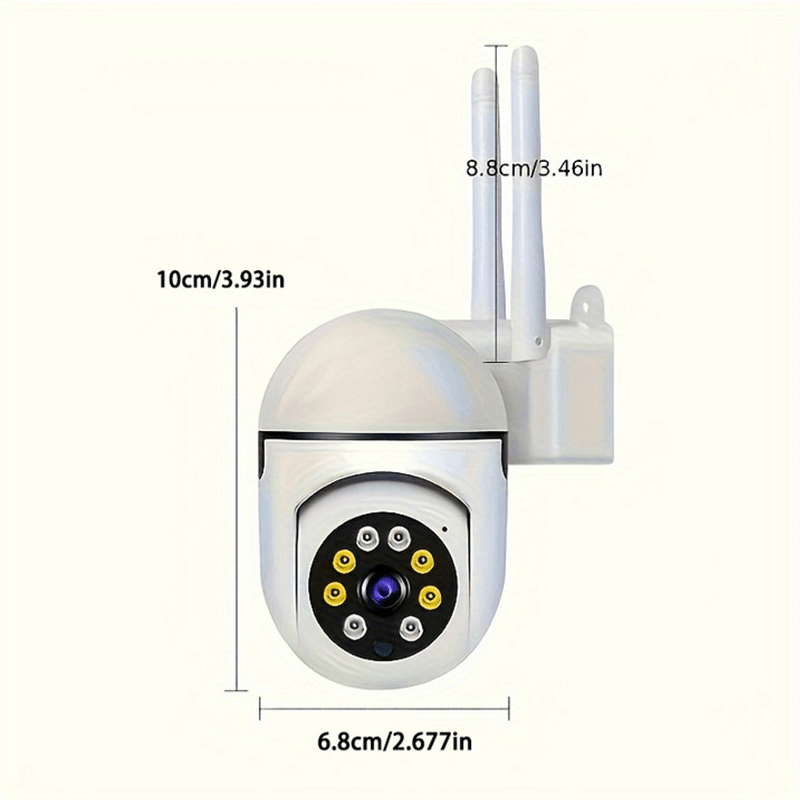 Wireless Security Camera 1080P HD with 2-Way Audio Motion Detection PTZ Night Vision