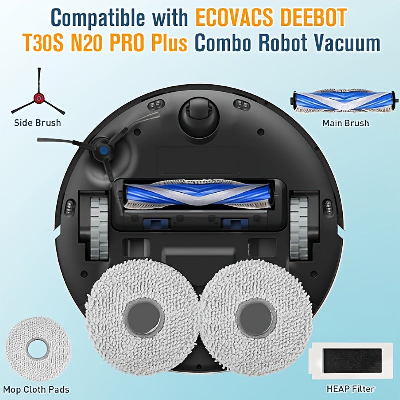 Robot Vacuum Spare Parts Bundle for T30S Pro T30 Pro OMNI M12 Pro