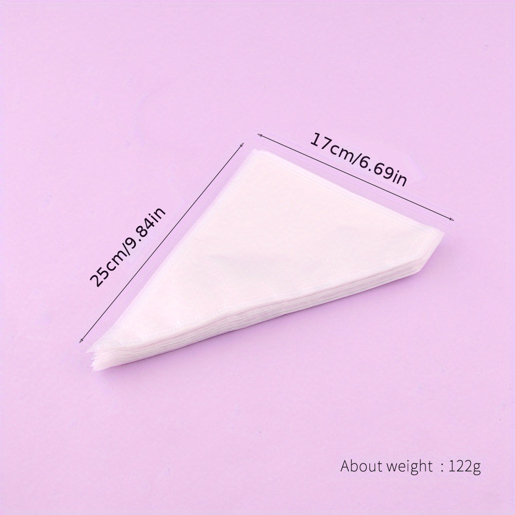 Pack of 100 Thickened Disposable Cream Piping Bags for Baking and Decorating