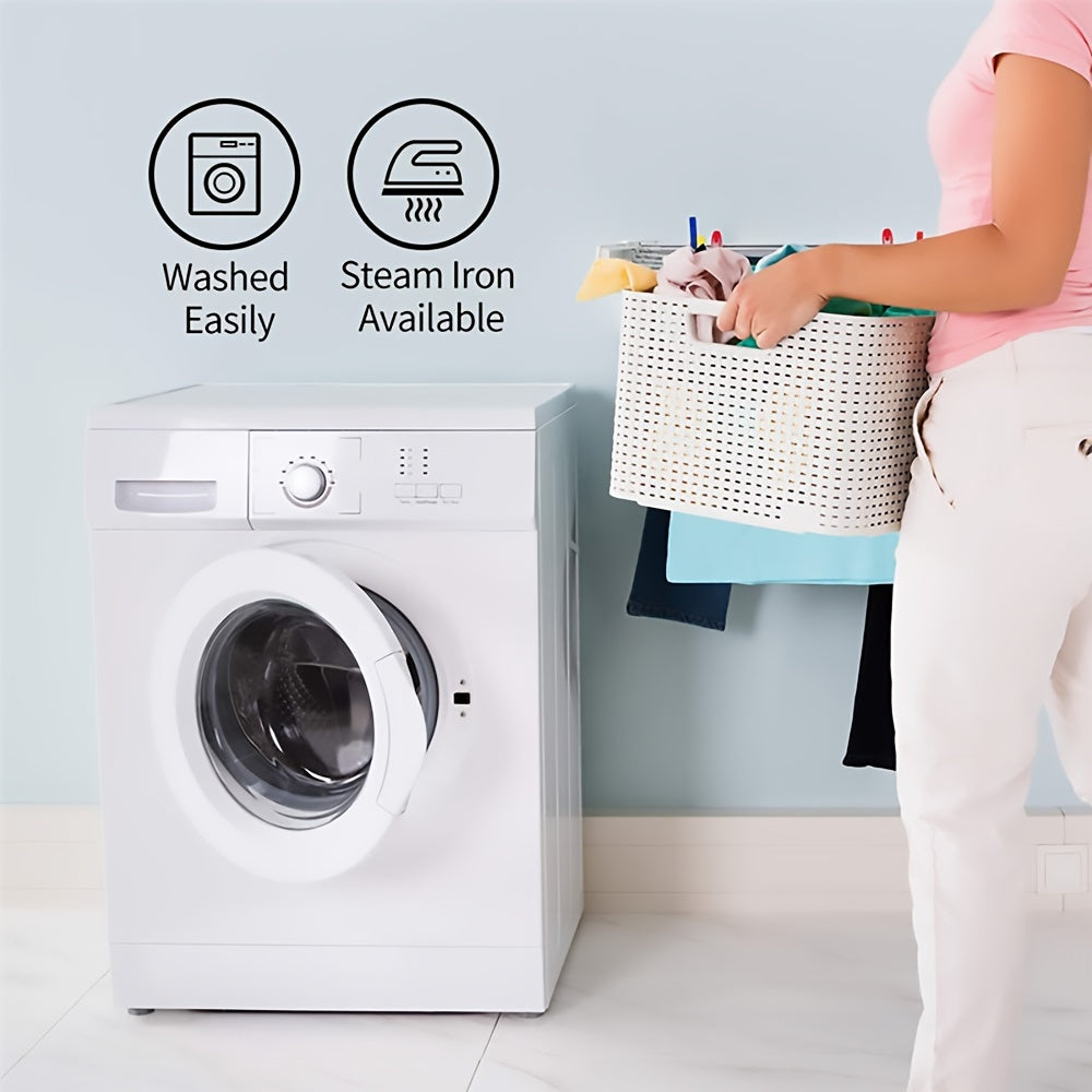 Two Rod Pocket Curtains for Bedroom and Living Room, Decorative Window Drapes