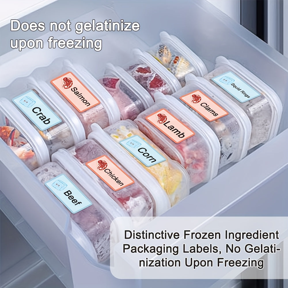Waterproof Oil-Proof Freezer Label Stickers Thermal Paper for Kitchen Storage