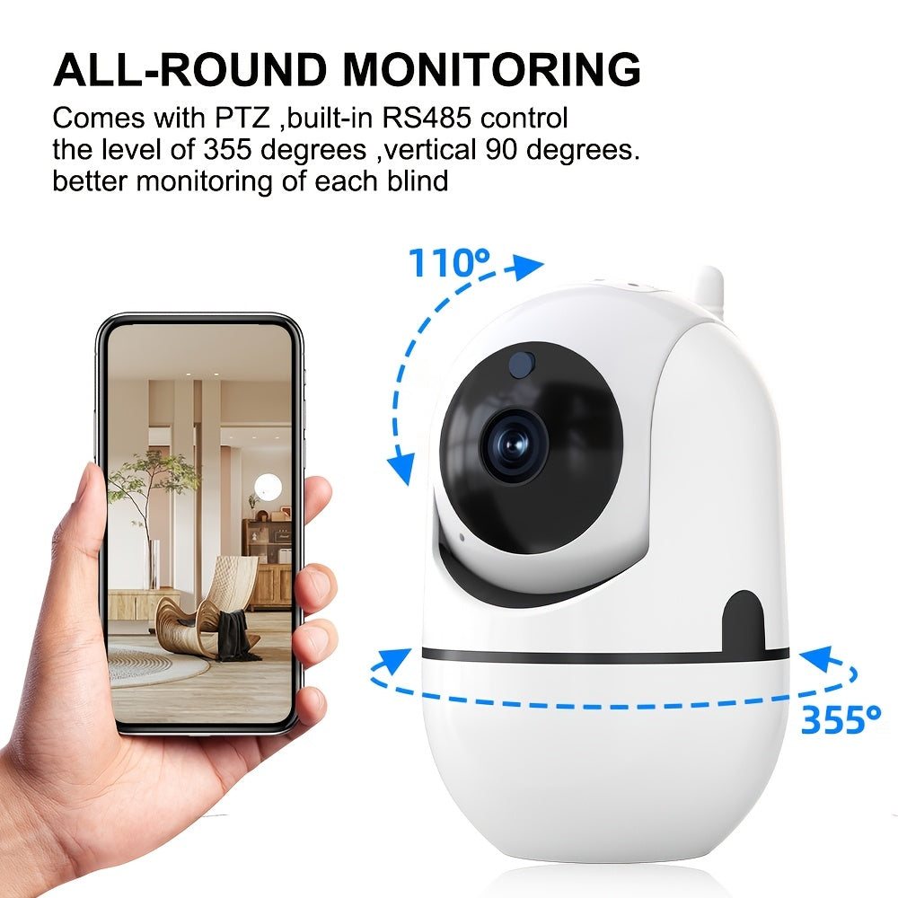 Wireless Security Camera 1080P HD with AI Human Tracking Motion Detection PTZ Two-Way Audio Indoor Outdoor