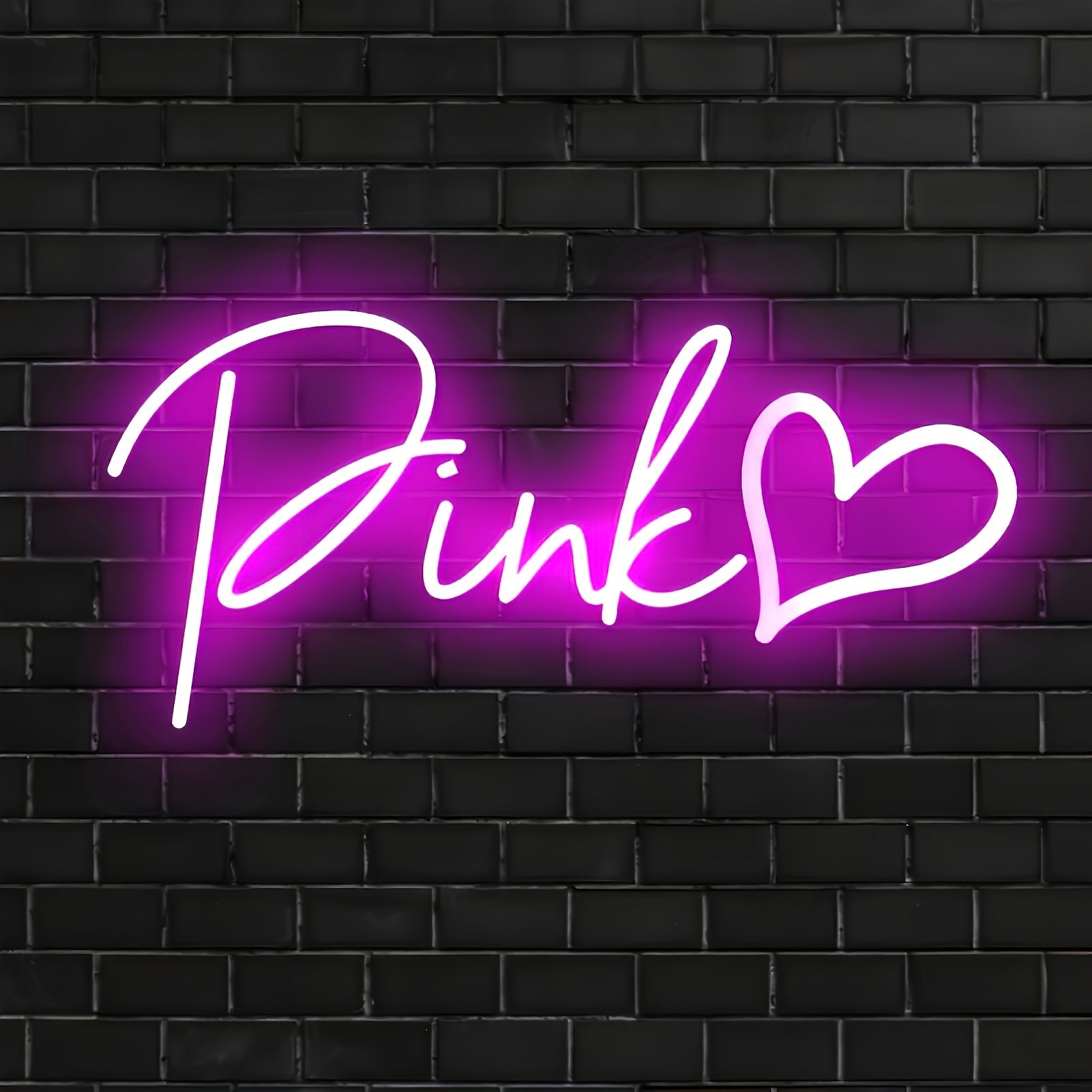 Personalized Heart Neon Sign with Customizable Letters USB Powered LED Decor for Room or Gift