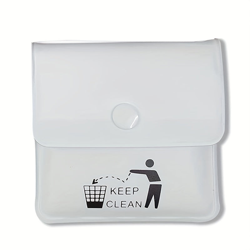Unisex Aluminum Pocket Ashtray Smell-Proof Black Travel Disposal Pouch