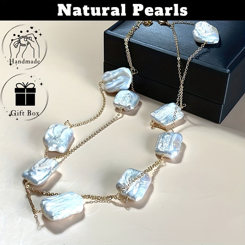 Zarif Uzoq Barokko Marvarid Bilaguzuk - Har qanday tadbir uchun zamonaviy va ko'p qirrali aksessuar, partiyalar va ta'tillar uchun ideal