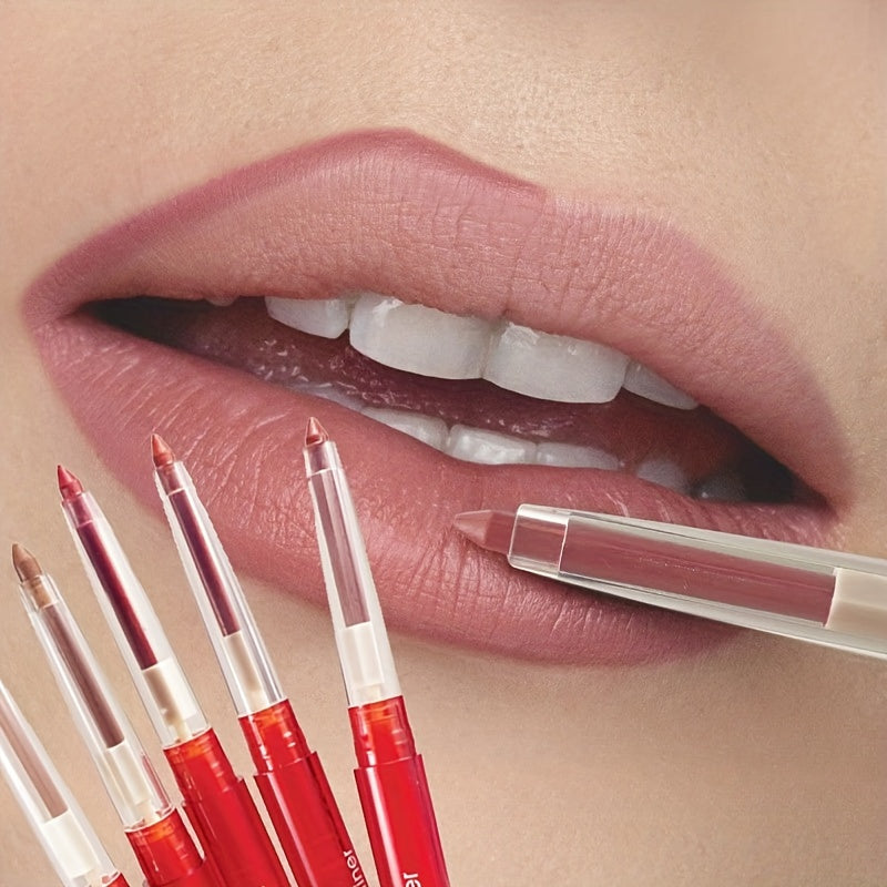 Lápiz labial mate nude para mujer, lápiz de labios de larga duración, a prueba de agua