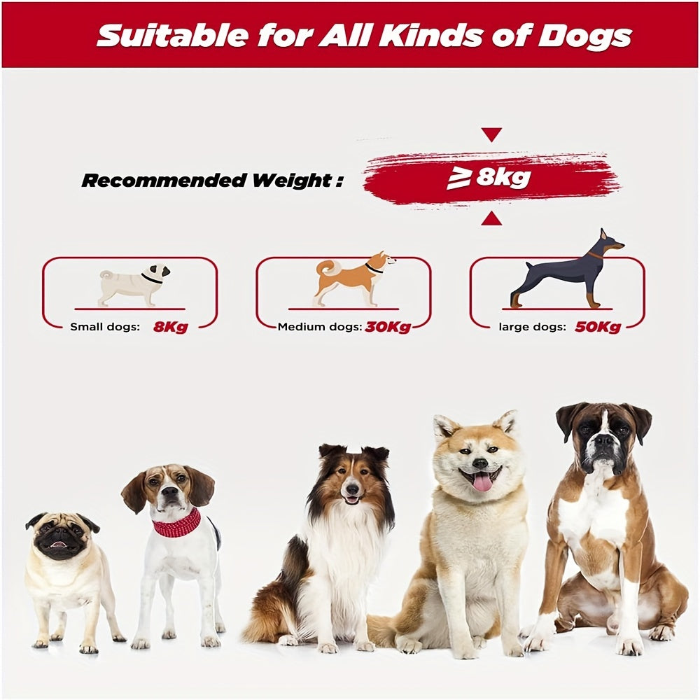 6-in-1 Hands-Free Dog Leash for Medium to Large Dogs 3.05m Striped Polyester Shock Absorbing Bungee