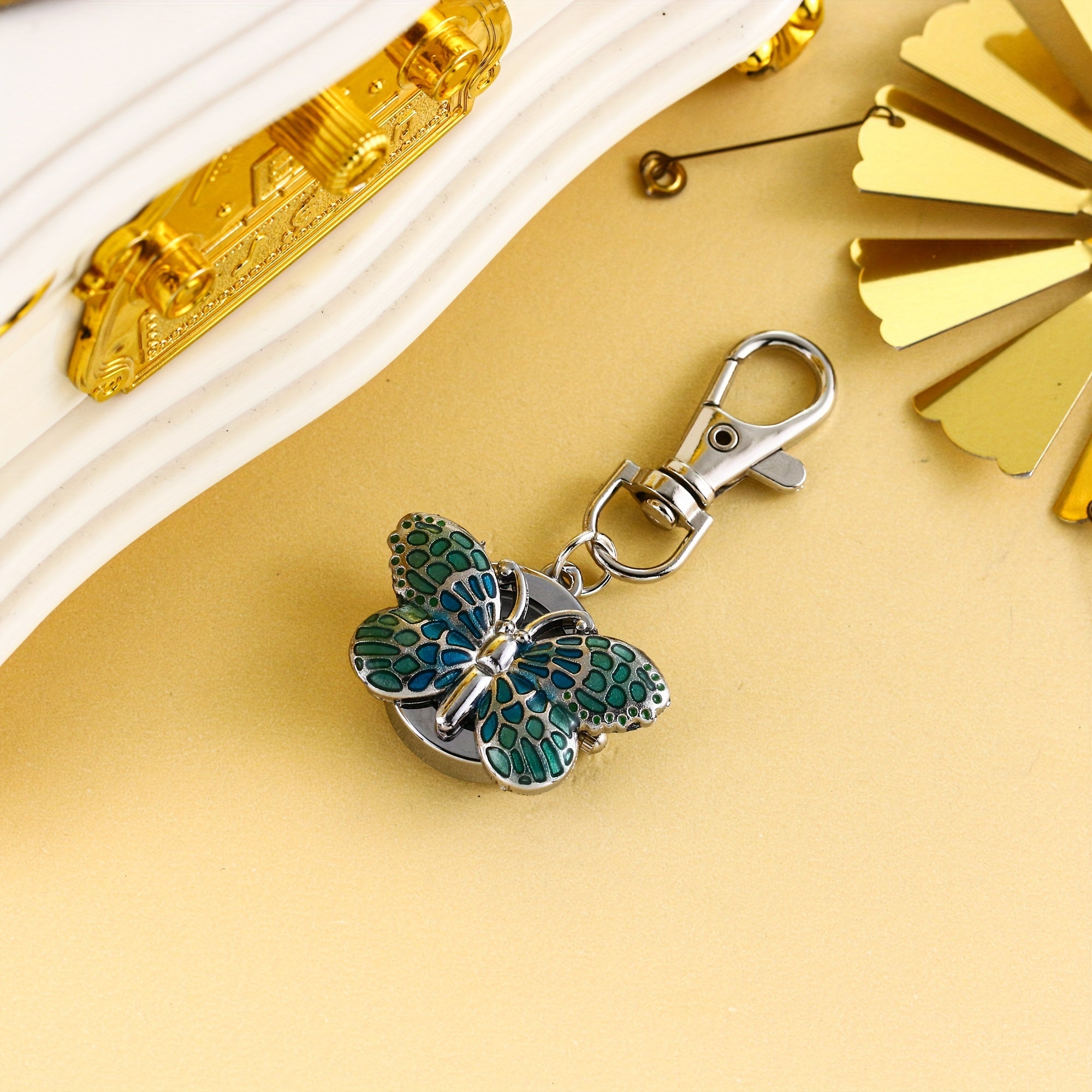 Медицинские часы-брелок с зажимом-метелик, кварцевые, на лацкан, брошь, карманные часы для медицинского персонала