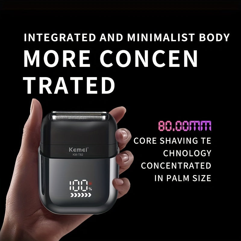 Dual-head Electric Shaver with LCD Display USB Charging Men's Razor